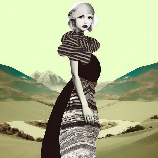 Modernes Porträt / Collage von Studio Allee