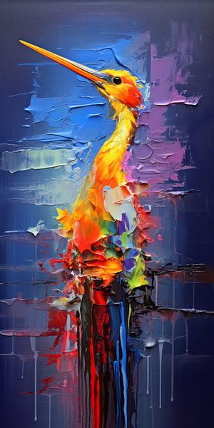 Peinture de la barge à queue noire par Preet Lambon