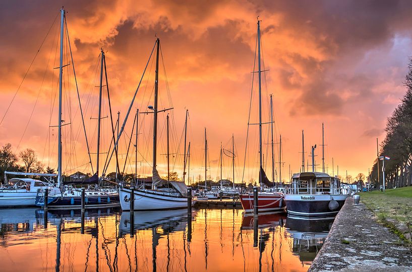 Une nuit à Medemblik par Frans Blok - des photos, de l'art et des autres décorations murales