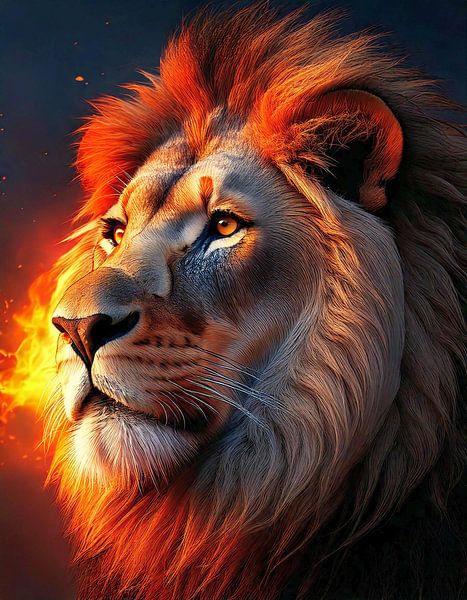 Poster Lion par Björn Nelke