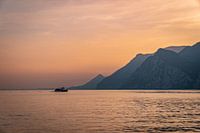 Sunset at Lake Garda in Italy
