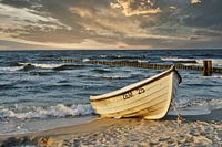 Bateau de pêche sur la plage
