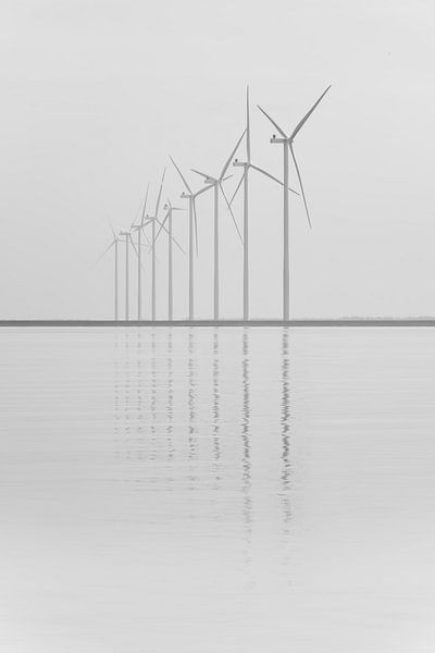 Tanzende Nachhaltigkeit: Windräder im Schokkerhaven von Laura Wubben