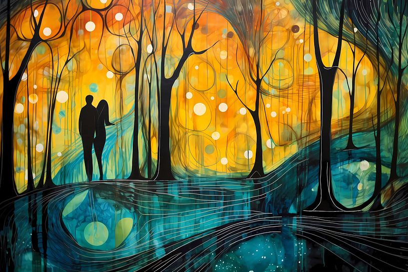 Love Under Fiery Sky by Art & Soul Creations