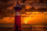 Ein fantastischer Sonnenuntergang am Leuchtturm in Westkapelle