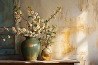 Romantisch Bloemenboeket Schilderij