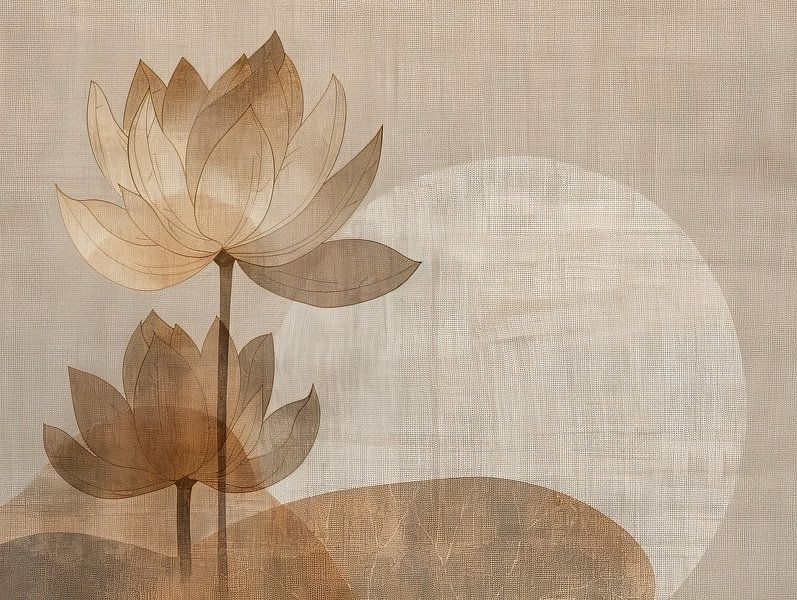 Lotus serein Whisper par Collection Moderne