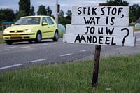 Nitrogen, what's your share. Farmer's protest.