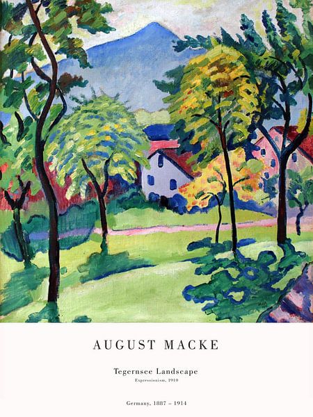 Franz Marc - Landscape at Lake Tegernsee by Old Masters
