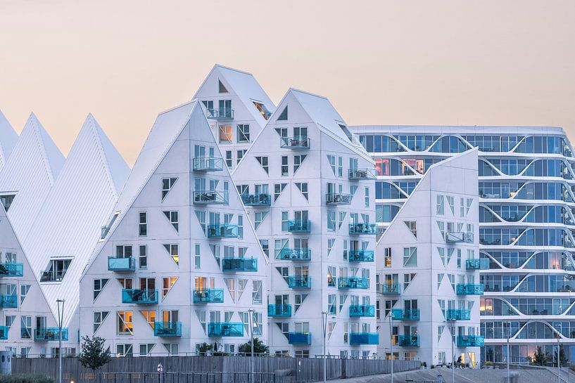 Iceberg Aarhus au coucher du soleil par Sander Groenendijk