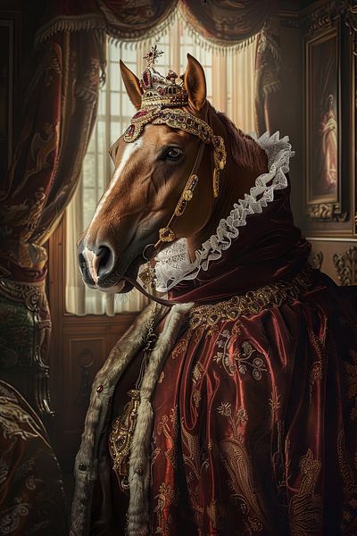 Majestic horse in baroque style by Poster Art Shop