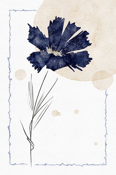 Pretty Blue Flower par AnkieArt