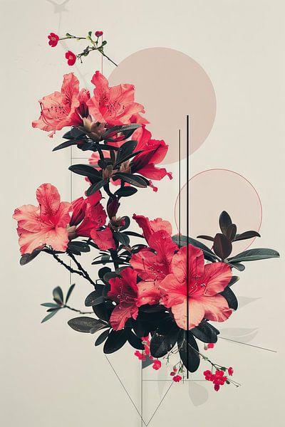 Azaleen Blumen von Poster Art Shop