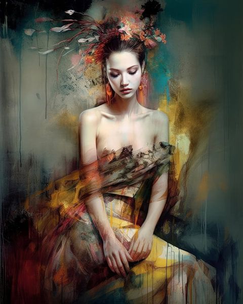 Portrait moderne et coloré par Studio Allee