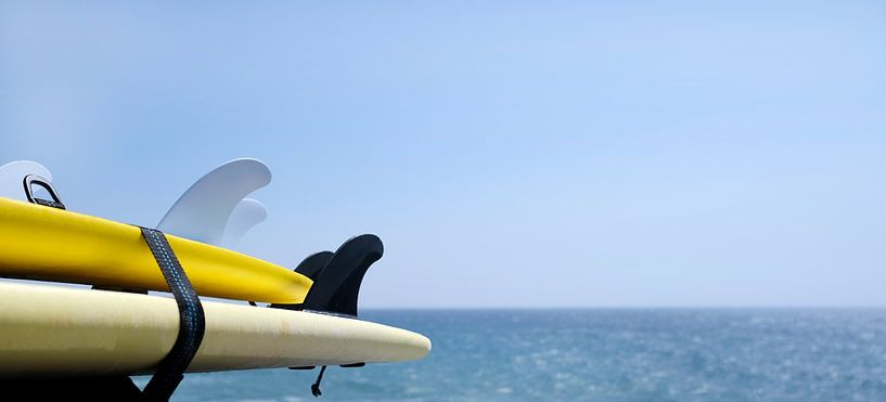 Planches de surf avec la mer en arrière-plan par Lensw0rld