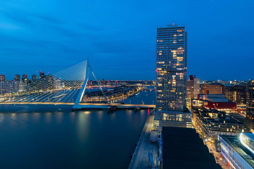 Erasmus Bridge by Jan Koppelaar Fotografie