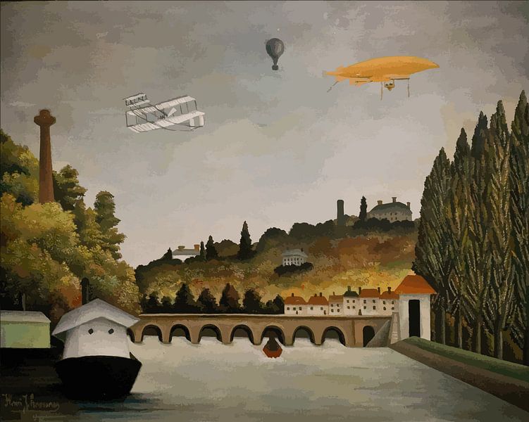 Vue du pont de Sèvres par Henri Rousseau par Frank Zuidam