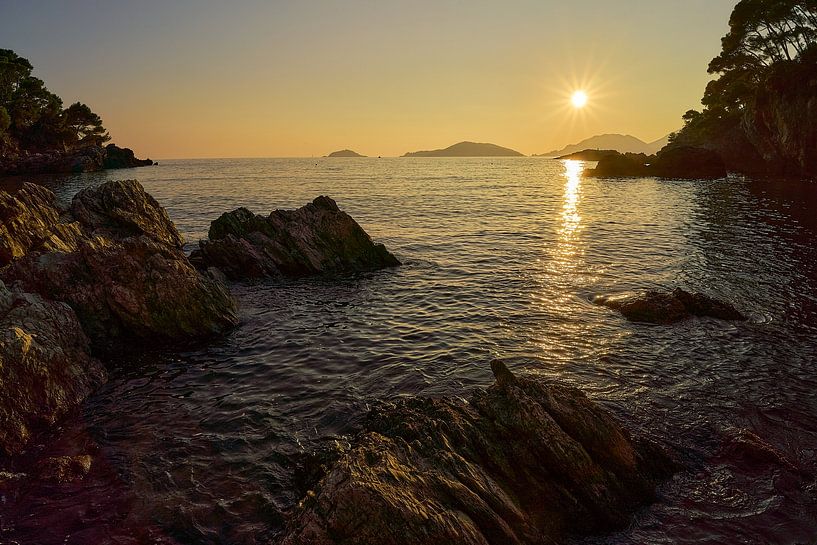 Sunset at Tellaro by Jörg Bongartz