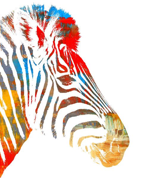 Portrait with a zebra by Werner Lehmann