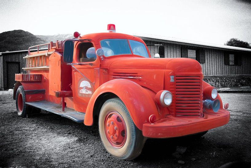 Death Valley Firetruck by Rene van Heerdt