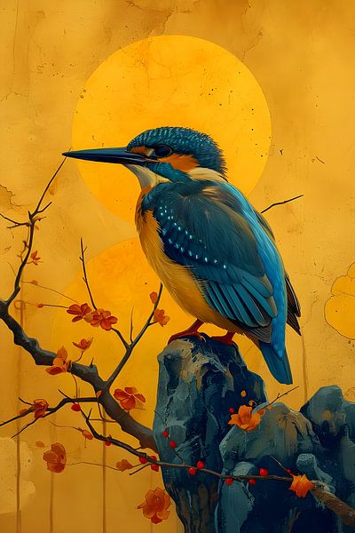 Eisvogel-Porträt von But First Framing