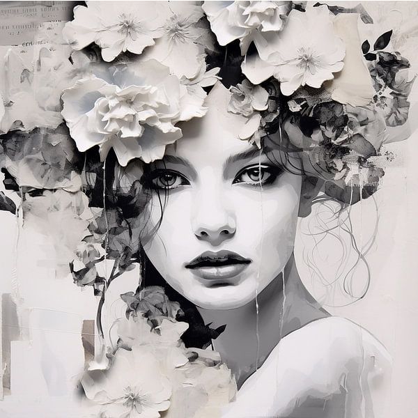 Weiße Blumen von Bianca ter Riet