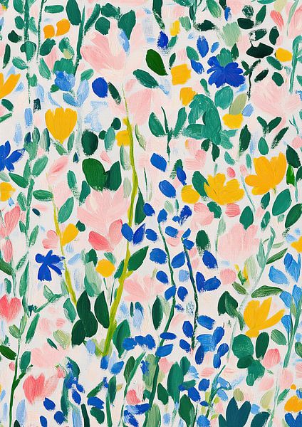 Blumen - Blütenrausch auf Leinwand von Niklas Maximilian