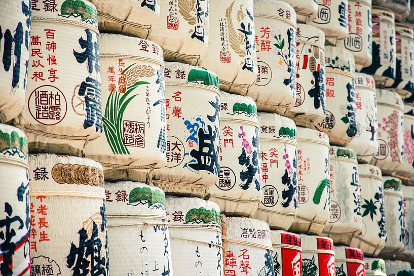 Prise de saké près du sanctuaire Meiji à Tokyo, Japon par Expeditie Aardbol