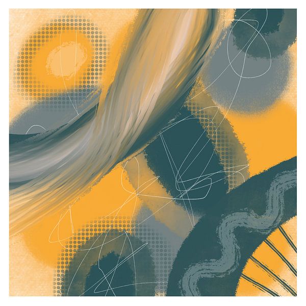 Orange Fliese abstrakt von Alyona Judina