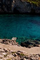 Lonely Deck Porto Limnionas - Travel Photography Greece - Zakynthos Bay