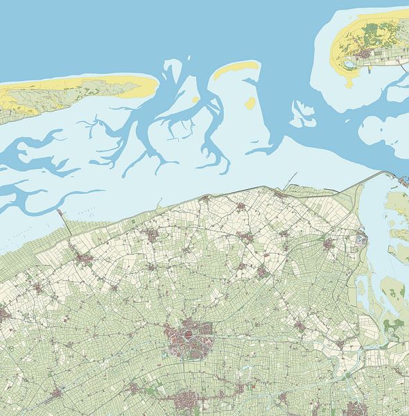 Map of Dongeradeel by Rebel Ontwerp