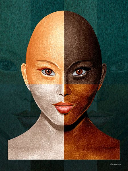 Kein Rassismus! von Ton van Hummel (Alias HUVANTO)