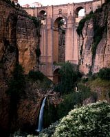 Ronda bridge and waterfall