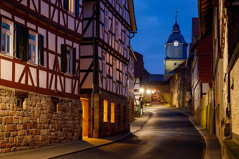Village alley Herleshausen by Roland Brack