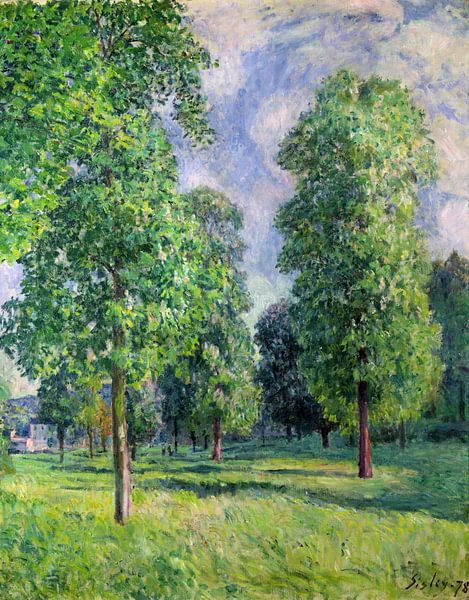 Alfred Sisley,Landschaft von Sevres von finemasterpiece