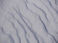 Snow surface with structures due to drifts