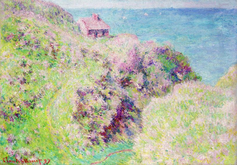 Claude Monet, Haus des Zolls in Varengeville von finemasterpiece