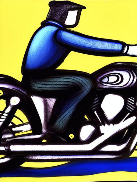 motorcyclist by Renato Daub