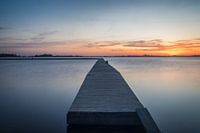 Sonnenuntergang mit Steg