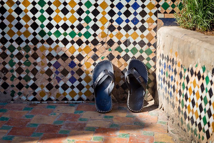 Rest in the Medina: Slippers and mosaic tiles by Arthur van Iterson