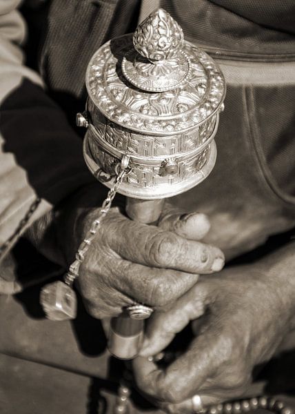Buddhistische Gebetsmühle in Betrieb von Affect Fotografie