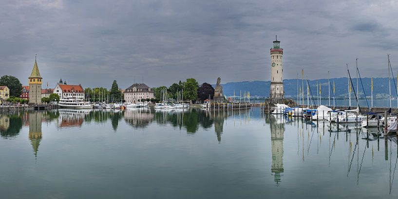 Lindau Harbour by Walter G. Allgöwer