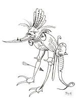 Hieronymus Bosch, dragon knight, monster