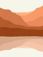 Spiegelung der Berglandschaft