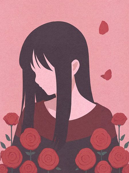 Rosenrot von Hilde Remerie Fotografie und digitale Kunst