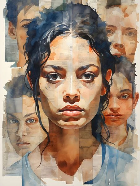 Collage de visages par Lin's Visions