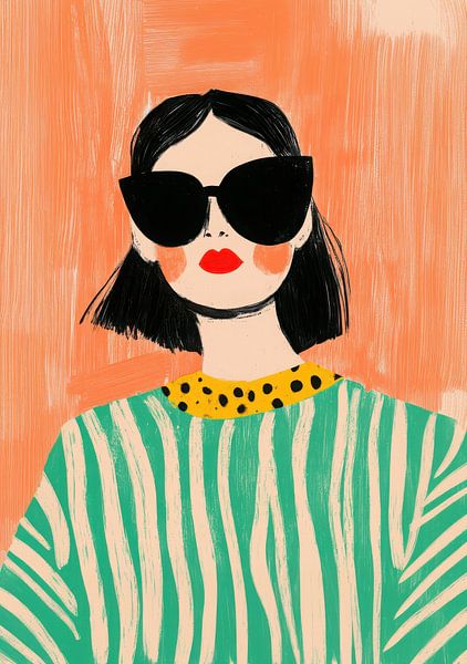 Chic &amp; Bold: Stylisiertes Porträt mit Sonnenbrille von Niklas Maximilian