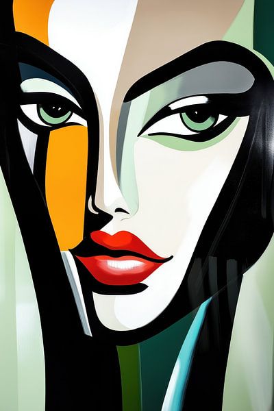 Modern abstract face by Bert Nijholt