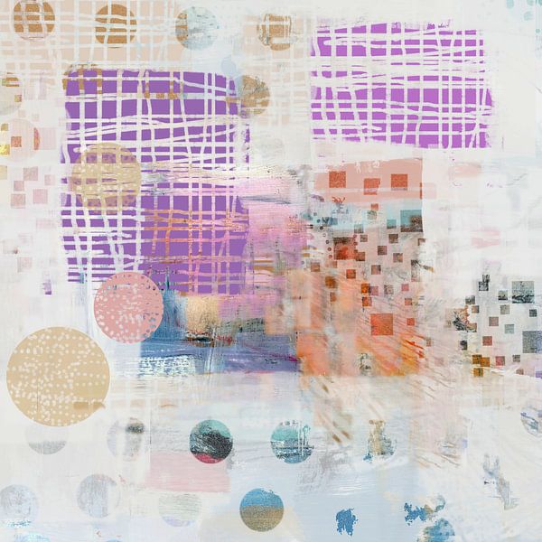 abstrakte Akzente 44 Kreise und Quadrate von Claudia Gründler