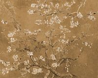 Mandelblüte von Vincent van Gogh (Sepia)